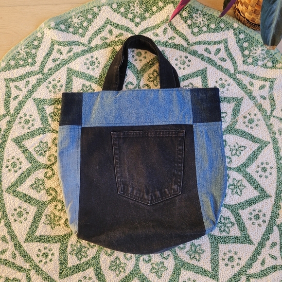 Denim patchwork tote bag - Picture 5 of 5